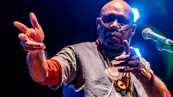 Archie Roach on stage for Live at the Bowl
