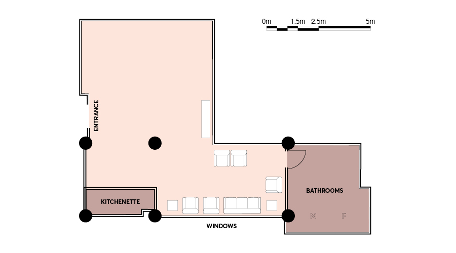 Plaza Room: Floorplan